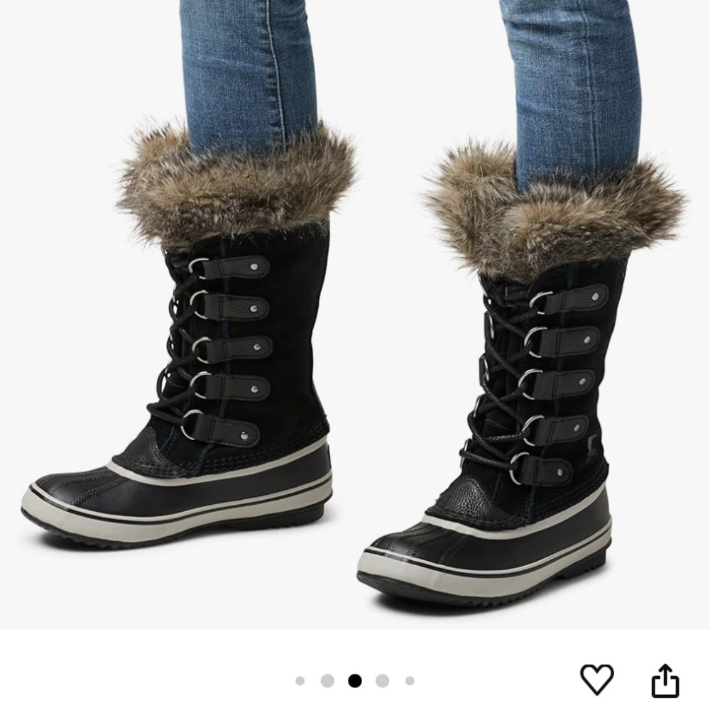SOREL Joan of Arctic Waterproof Boots Size 8 EXCELLENT Condition